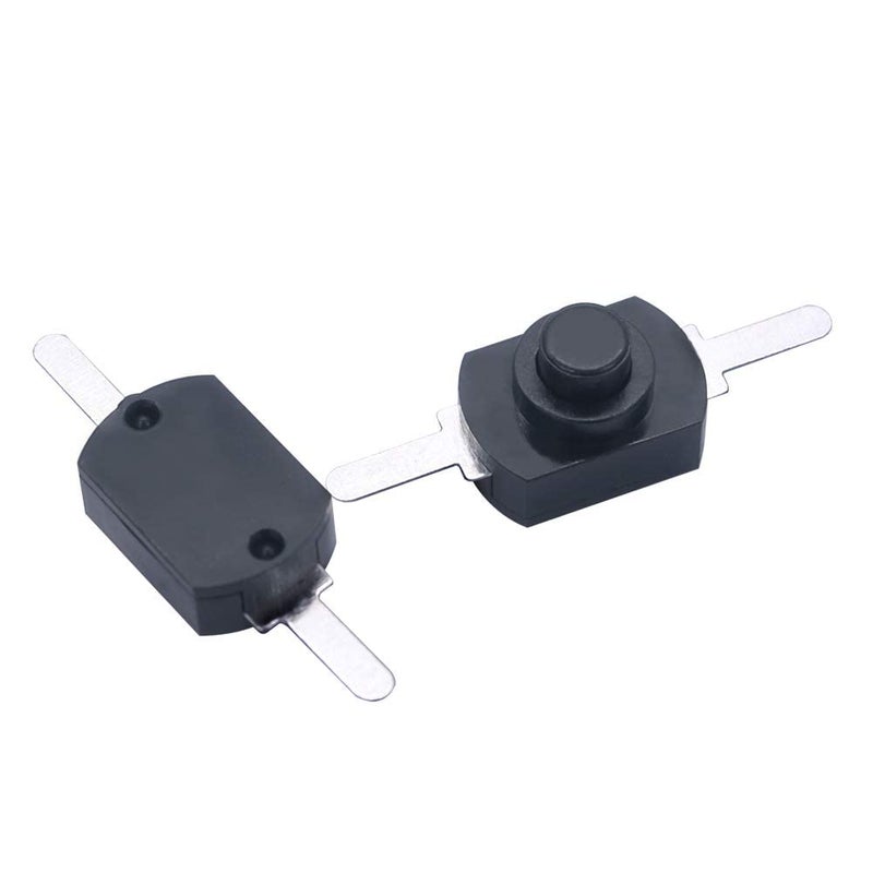 mxuteuk 50pcs Black Latching Mini ON/Off Switch Self-Lock Micro Push Button Switch DC 30V 1A for Light Lamp Wall Outlet DIY SMD Flashlight Type BK-1208 - Image 4